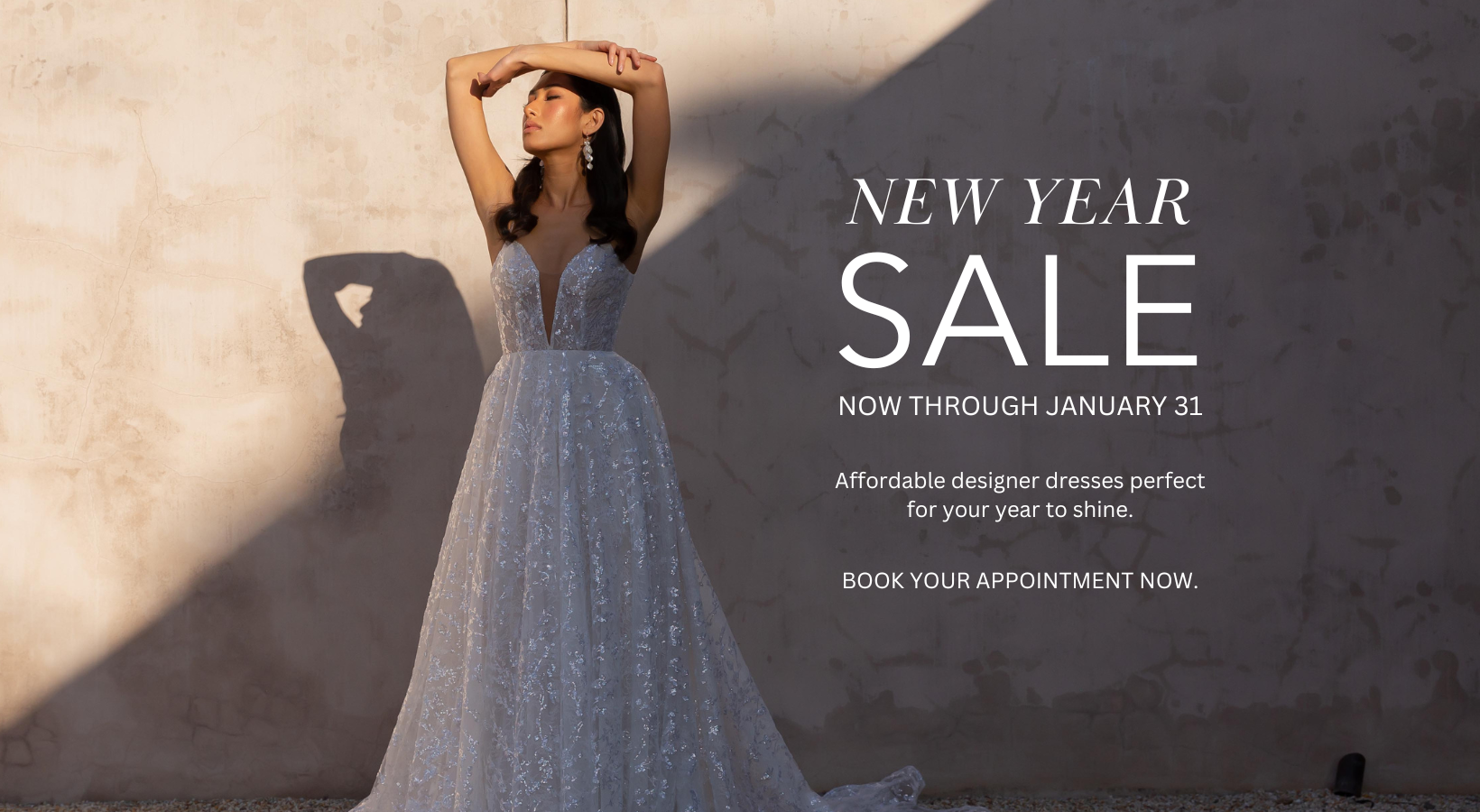 New Year Sale going on now at Luv Bridal